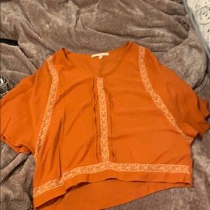 Orange loose top